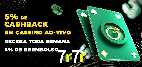 Promoções do cassino ao Vivo 7r7r